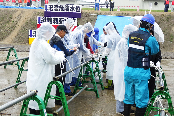 高津川総合水防演習
